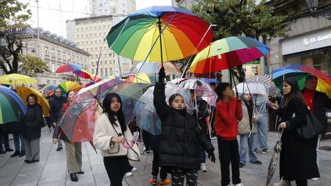 En la cita participaron catorce colectivos que trabajan con la discapacidad, adems de alumnos de varios centros educativos