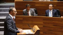 Fernando Lastra, durante su intervenci�n en el Pleno Institucional del D�a de Asturias