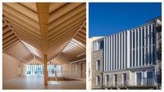 Detalles del interior y de la fachada del edificio Berb�s de la Universidade de Vigo, que fue reformado por el estudio compostelano de los arquitectos Elisabeth Abalo y Gonzalo Alonso. 