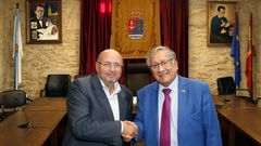 La visita del embajador de Palestina a Rianxo, en im�genes