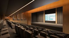 Recreacin de como quedar el auditorio de la casa de cultura de Boiro tras una inversin de 3,8 millones.