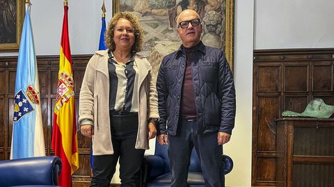 Marisol Borrajo y Jos Manuel Baltar estuvieron reunidos en Ourense.