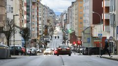 Vista de la avenida da Coru�a desde Garabolos