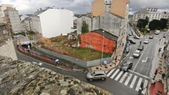 La esquina de San Roque con la Ronda da Muralla