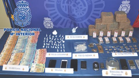 Intervenci�n contra una red de tr�fico de drogas en Gij�n y Luanco