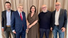 Entrega de los premios COAG. Xos� Manuel Rosales, segundo por la derecha