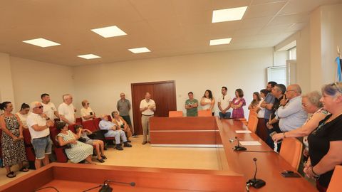 Durante el acto de homenaje se ley un emotivo texto en el que record la figura de Manuel Lourenzo