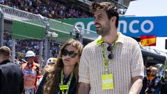 Clara Cha y Gerard Piqu en el circuito de Montmel