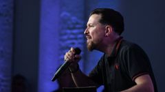El exvicepresidente del Gobierno Pablo Iglesias interviene en un mitin en el Espacio Rastro, a 25 de mayo del 2023, en Madrid