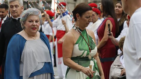 Preg�n de Dolores V�zquez en las fiestas de Betanzos