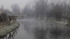 Esta ma�ana volvieron las nieblas al casco urbano de Monforte