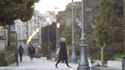 Lugo amanece con fro pero sin grandes heladas