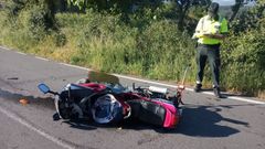 El pasado 8 de junio el piloto de una motocicleta falleci� en Vilar de Barrio