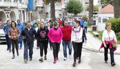 Los participantes recorrieron 10 kil�metros con salida y llegada en Corcubi�n. 