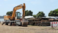 Las m�quinas excavadoras trabajan desde el lunes en O Bao