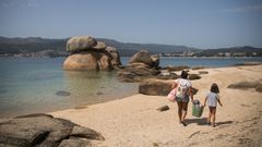 Playa Esteiro, en Cabo de Cruz, Boiro.
