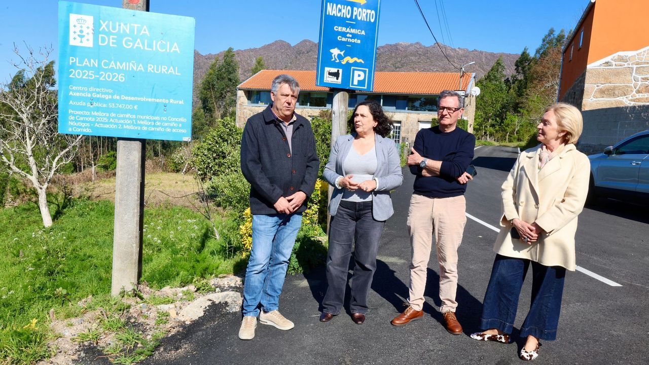 La Xunta invierte 600.000 euros en la mejora de caminos rurales de diez municipios del Barbanza