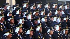 Imagen de archivo de un acto de la Polic�a Nacional en Vigo
