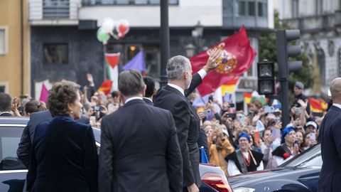 Llegada a la entrega de los Premios Princesa de Asturias 2025