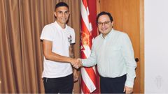 Djurdjevic, en su presentaci�n como jugador del Sporting