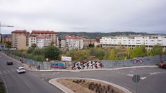 Estado actual de los terrenos comprados por la Xunta para su nueva sede en Ourense.