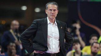 Pedro Mart�nez, durante la semifinal de la Euroliga disputada entre el Real Madrid y el Valencia Basket.