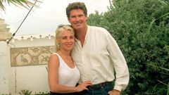 Pamela Bach y David Hasselhoff, en una fotografa de archivo