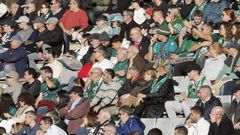 Aficionados en un partido en A Malata este curso.