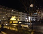 Farolas apagadas en la zona de Pintor Seijo Rubio. 