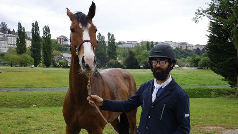 El jinete Ignacio Prez en la apertura de Equigal 2025