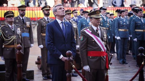 Alfonso Rueda, durante la celebraci�n de la Pascua Militar 2026 en A Coru�a