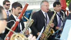 El grupo de Saxos de la Banda actuar� en la Praza da Soidade