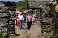 La procesi�n en Montouto fue bajo un intenso calor.