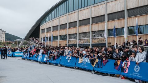 Acto de Leo Messi en el Palacio de los Deportes de Oviedo