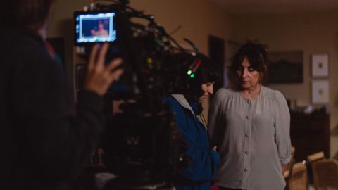 Rodaje de As lias descontinuas, la nueva pelcula de Anxos Fazns