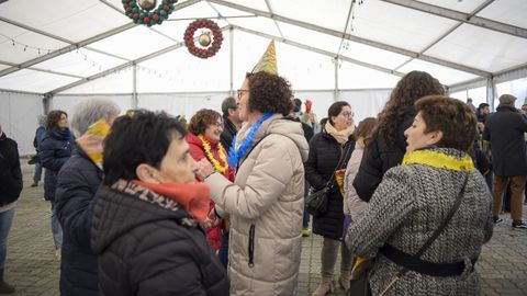 Fiesta de fin de ao en la plaza de la Constitucin de Vlilalba, organizada por el Concello