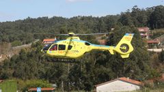 Un helic�ptero del 061 se desplaz� este mediod�a a Carril