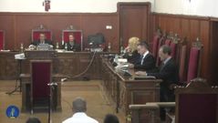 Momento de la lectura del veredicto del proceso contra Eurgenio Delgado.