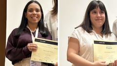 Ailenis Rosales S�nchez e In�s Gonz�lez Castellano, investigadoras del Inibic de A Coru�a premiadas en la jornada BioIntegra Sa�de 2026