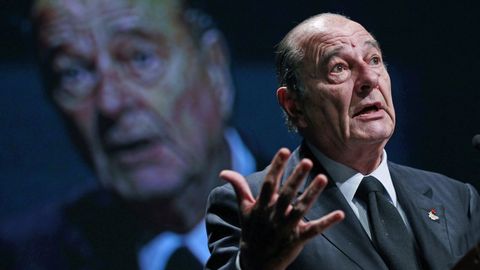 El expresidente franc�s Jacques Chirac