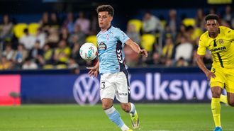 Hugo &Aacute;lvarez, durante el Villarreal-Celta del domingo.