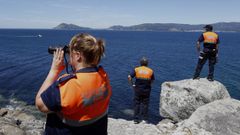 Dispositivo de b�squeda para encontrar a los dos j�venes noieses desaparecidos en una traves�a en kayak en julio del 2020