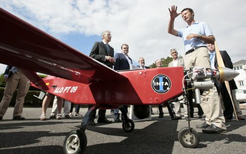 Visita del conselleiro Francisco Conde a las instalaciones que ya tiene el INTA en Rozas. 
