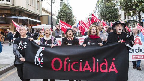 La manifestaci�n por la oficialidad