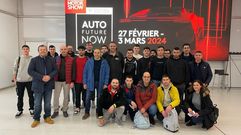 La delegaci�n del IES de Vilalonga en el Sal�n Internacional del Autom�vil en Ginebra