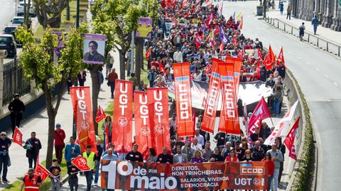 Manifestaci�n del 1 de mayo en A Coru�a