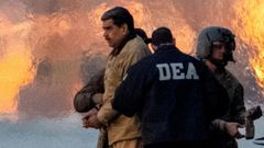 Nicol�s Maduro a su llegada a Nueva York tras ser capturado en Venezuela 