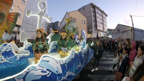 Cabalgata de Reyes Magos en Ribeira.