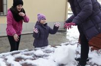 Ayer, al igual que el viernes, volvi� a verse la nieve en algunas zonas de la comarca. 