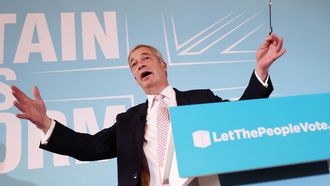El lder del Partido de la Reforma del Reino Unido, Nigel Farage